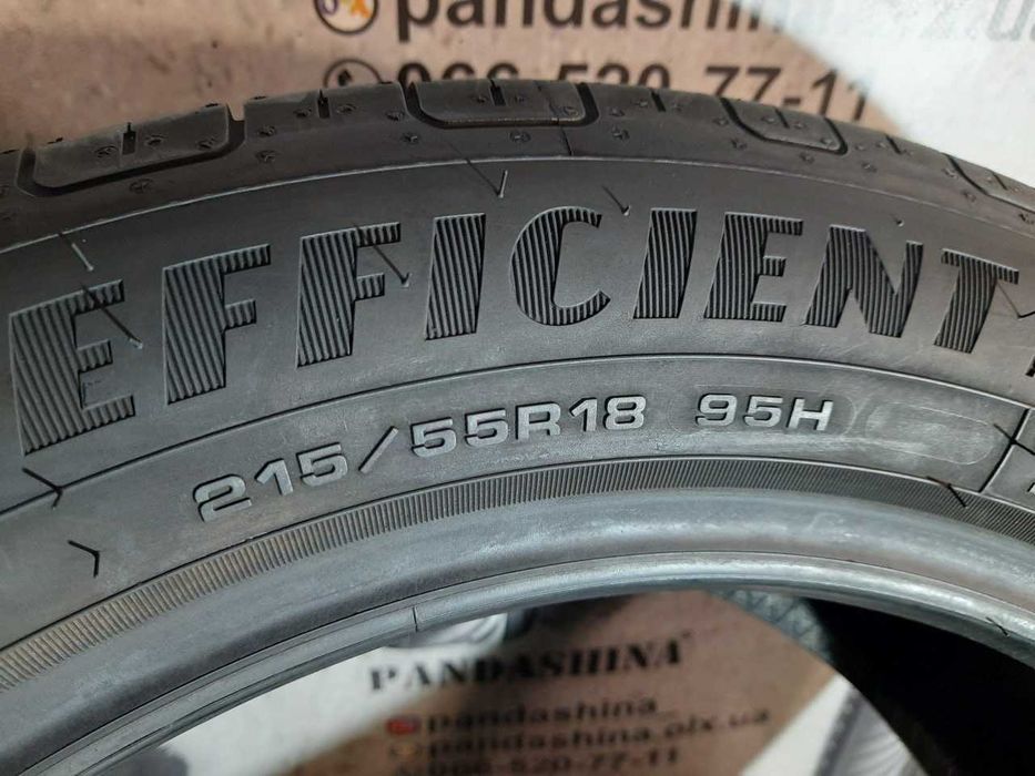 Шини 7,5мм 215/55 R18 GOODYEAR EfficientGrip Perfomance б/у літо склад