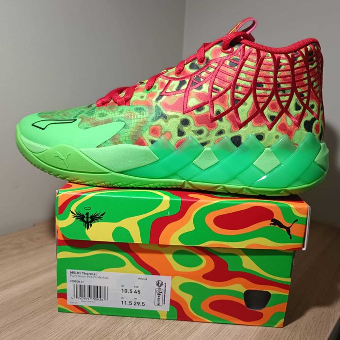 Puma MB.01 Thermal r. 45 (29,5 cm) Fluro Green Pes-PUMA Red