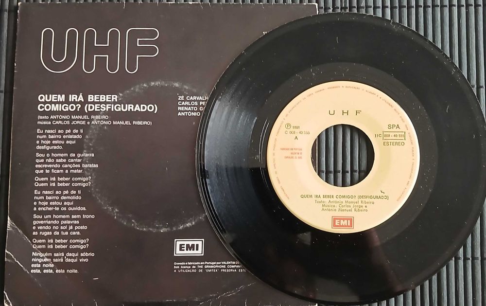 UHF - Quem Irá Beber Comigo? (Desfigurado) (Vinil 7")