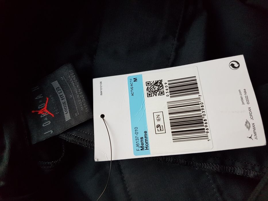 M Jordan spodnie tkane x J Balvin M J JB WVN Pant męskie damskie czarn