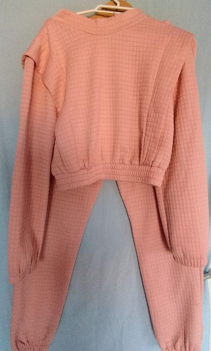 Dres damski kolor różowy pikowany