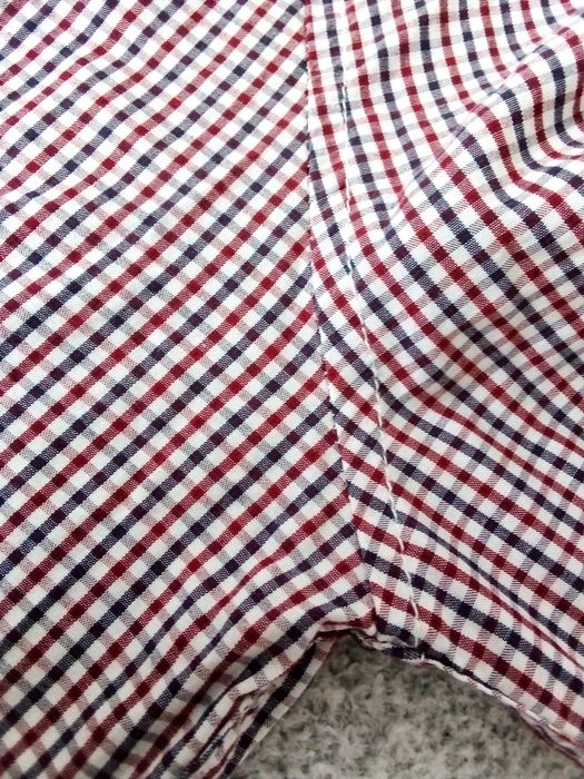 Męska koszula w krateczkę łaty na łokciach House roz. L regular fit