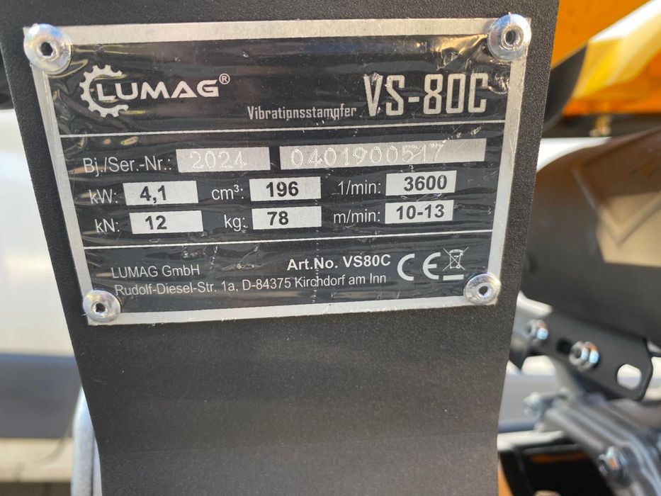Zagęszczarka VS 80C 79 kg Lumag