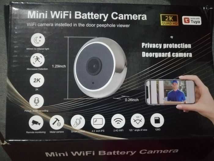 Olho mágico de porta Smart wifi tuya