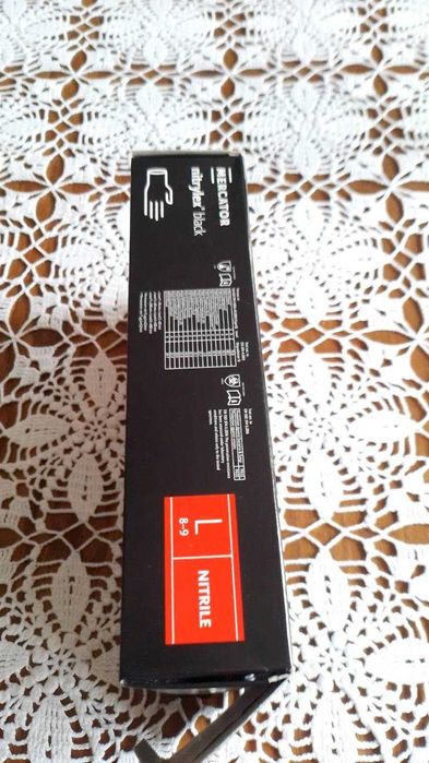 Rękawice Nitrylowe Czarne 100 sztuk