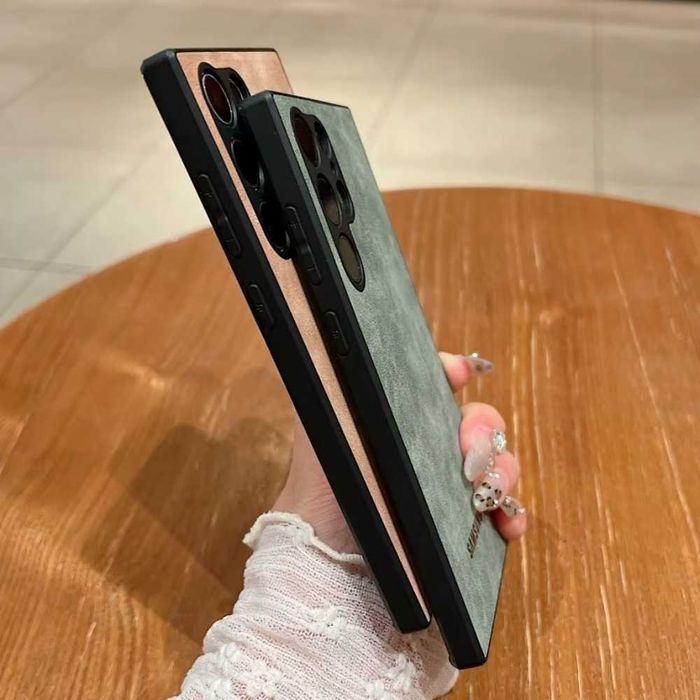 Capa Samsung traseira em couro - PORTES INCLUIDOS