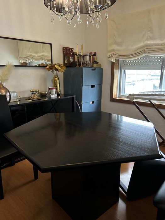 Mesa preta extensivel