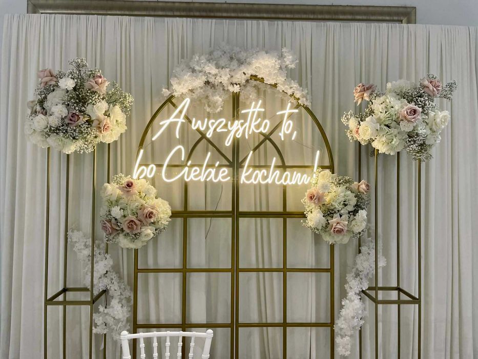 Wypożyczalnia Neonów na Wesele Napis Miłość LED Cała Polska 50 wzorów