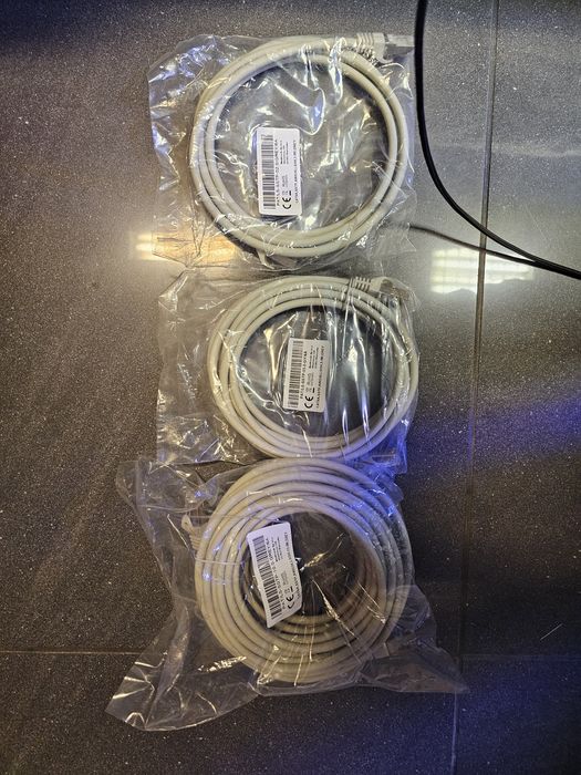 Kable sieciowe LAN Patchcord Cat.6A S/STP (Ekranowane) – Różne długośc