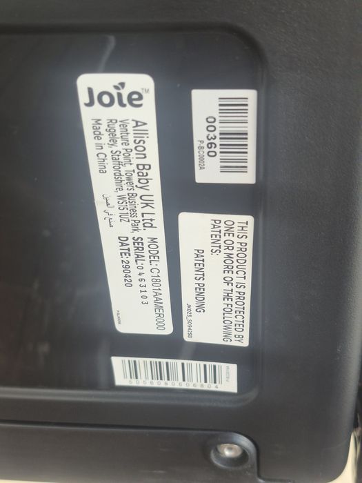 Cadeira Auto Giratória Joie i-Spin 360 (i-Size) – Usada em Bom Estado