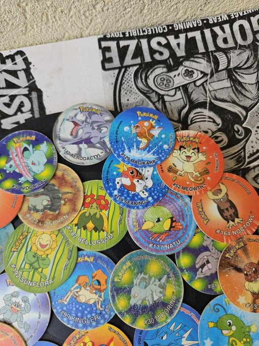 Pokemon Tazos Lot 40+ Vintage