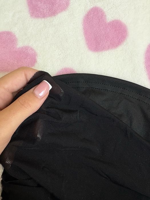 Sukienka bez pleców czarna długa XS