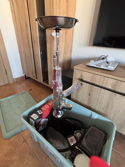 Shisha AK47 preteada + acessorios