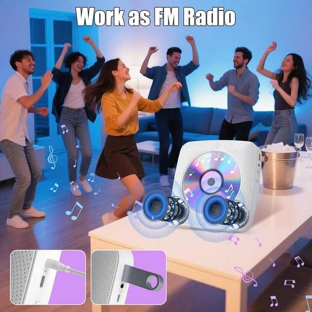 CD-програвач Gueray портативний з Bluetooth