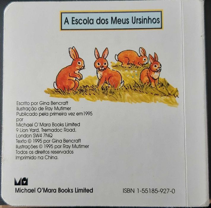 Livro Animais - Coleção "A Escola dos Meus Ursinhos"