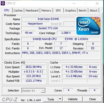 ПК Intel Xeon CPU E5440 2.83 GHz Radeon RX460 GDDR 5, 16 gb OЗУ