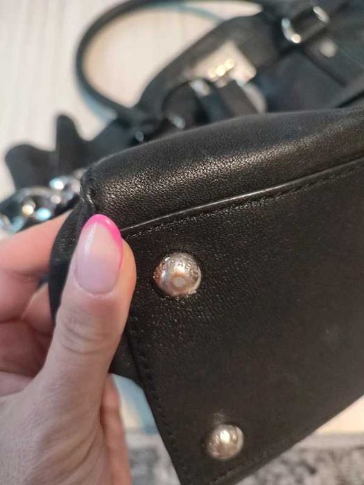 Michael Kors Hamilton czarna torebka klasyk, skóra naturalna. A4