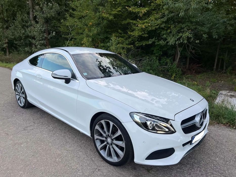 Mercedes-Benz Klasa C COUPE * C180 *  2017 * Brązowe Skóry, Xenon LED, Navigacja * 1.6 Benz.