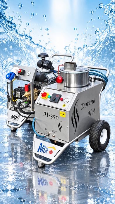 Zestaw Myjka ROMI 300 Plus z gniazdem 12V + Podgrzewacz wody Dorina Hot H-350/12V