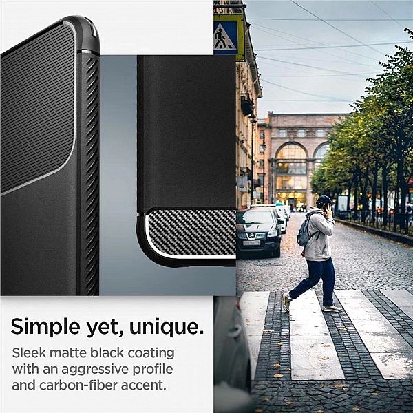 Etui Spigen Rugged Armor na Samsung Galaxy S22 - czarny mat