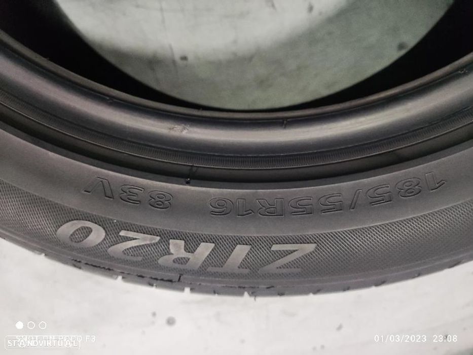 2 pneus semi novos 185-55r16 zeta - oferta dos portes