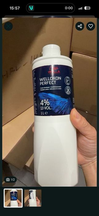 Wella Welloxon Perfect 4% / 13 Vol, 1 litr