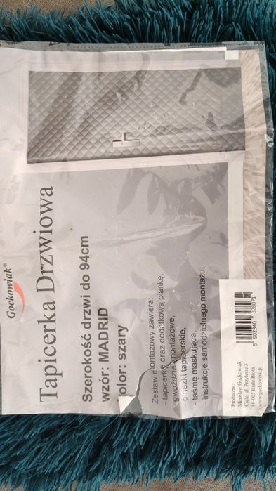 Tapicerka drzwiowa szara Gockowiak