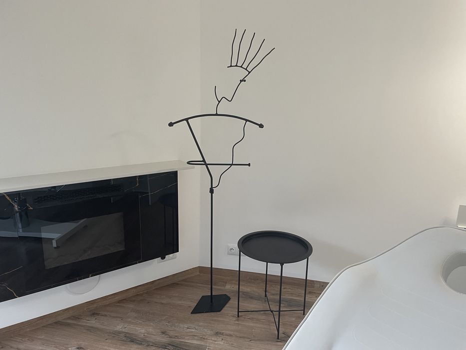 Wieszak hand made i stolik komplet