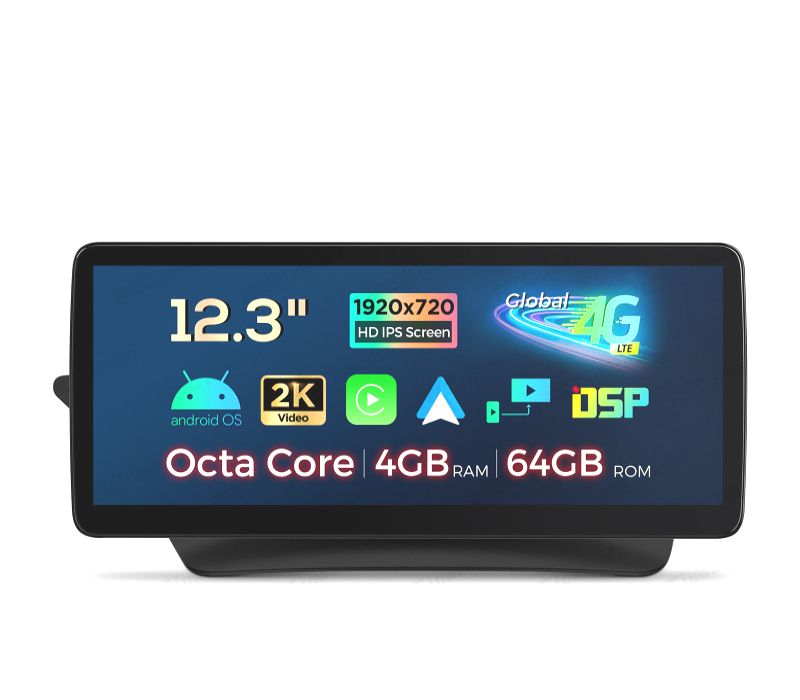 RÁDIO GPS ANDROID 14 MERCEDES CLASSE E C207 / A207 12.3" 4GB+64GB
