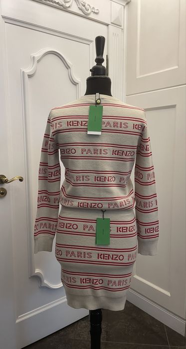 KENZO piękny sweter ze spódnicą, NOWY