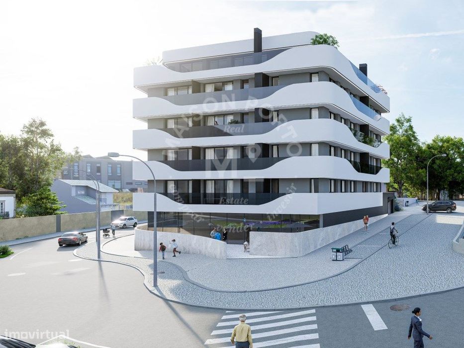 Apartamento T1 com Varanda, Garagem Interior na Trofa, Porto