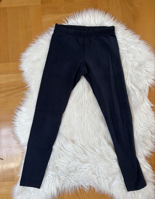 Legginsy damskie Calzedonia S bawełna granatowe