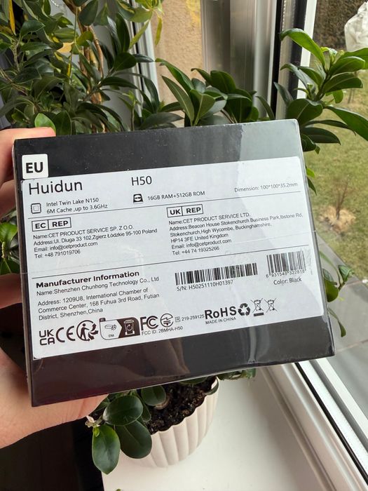 Huidun H50 Mini PC Intel N150 16GB DDR4 512GB M.2 SSD Mini Computer