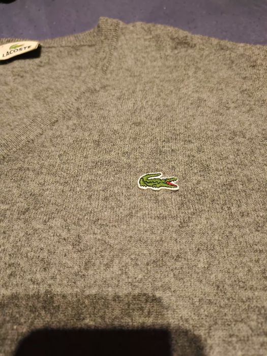 Sweter Lacoste r. L pure new wool