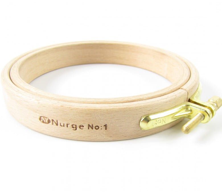 Drewniany tamborek 10cm/16mm Nurge No. 1