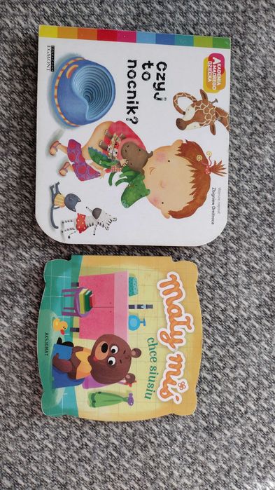 2 książki - Czyj to nocnik? Mały miś chce siusiu.