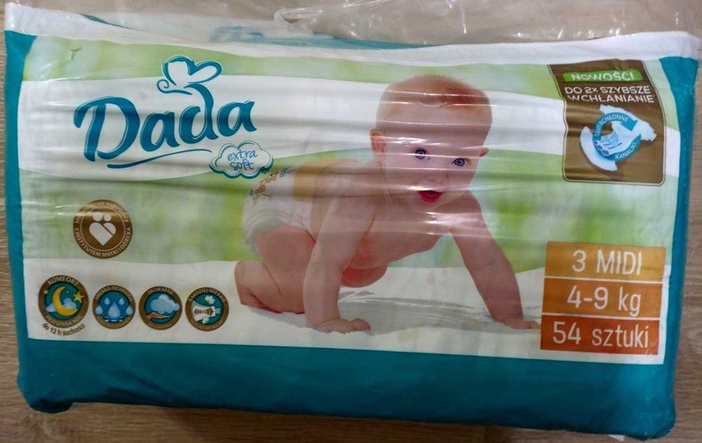 Підгузки Dada, Mamia, Huggies, Beauty Baby,  Conad 3,