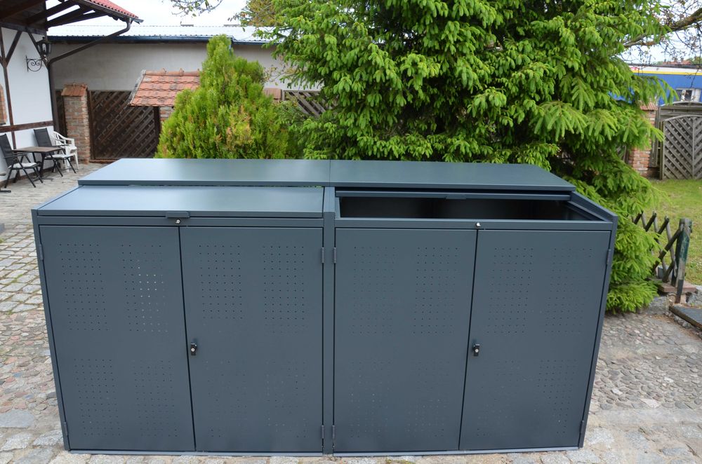 Wiata Altana Śmietnikowa Blaszak Zabudowa Obudowa  Koszy 660/1100 L