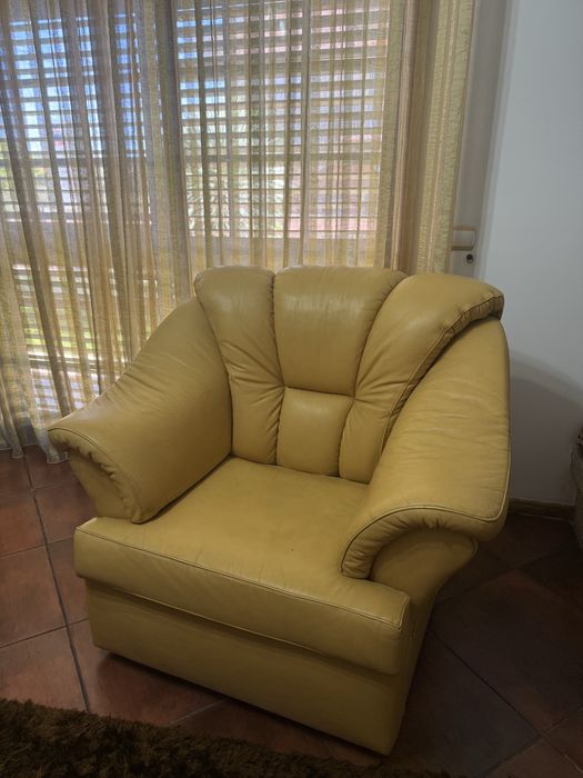 Vendo sofa sala em pele