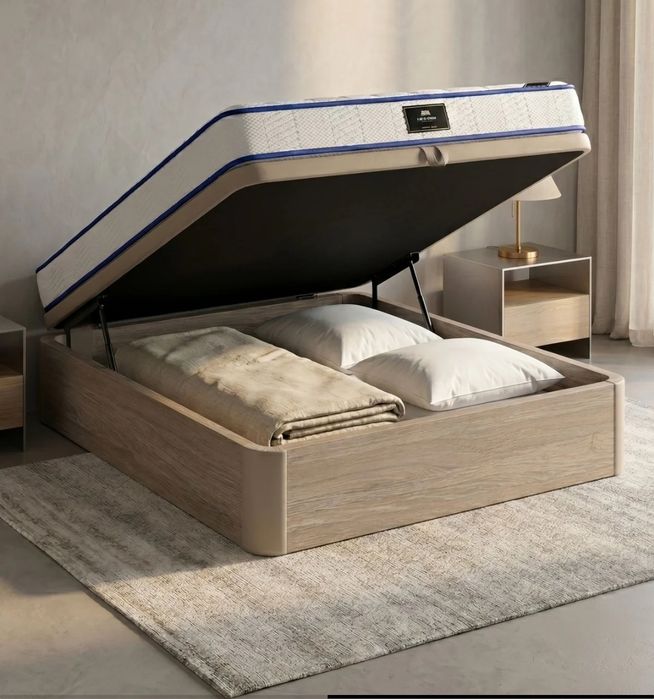 Sommier casal 190 x 140 (oferta de colchão de espuma)