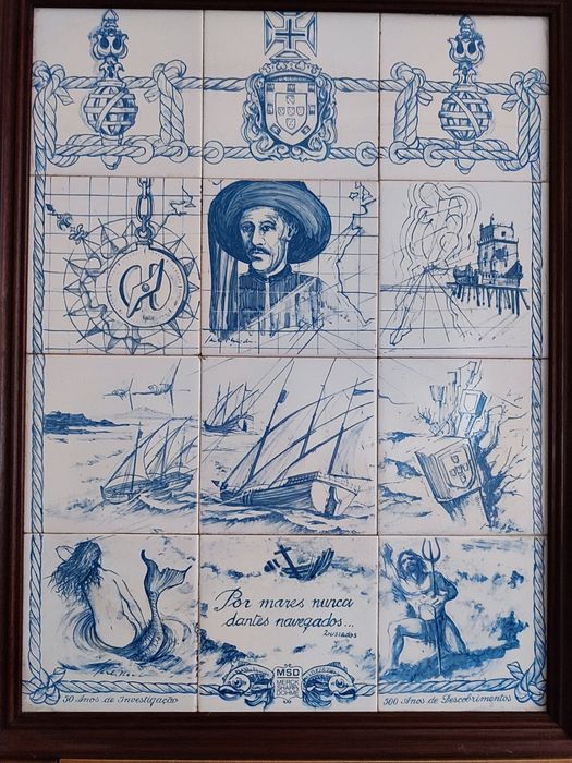 Quadro azulejo alusivo aos 500 anos descobrimentos