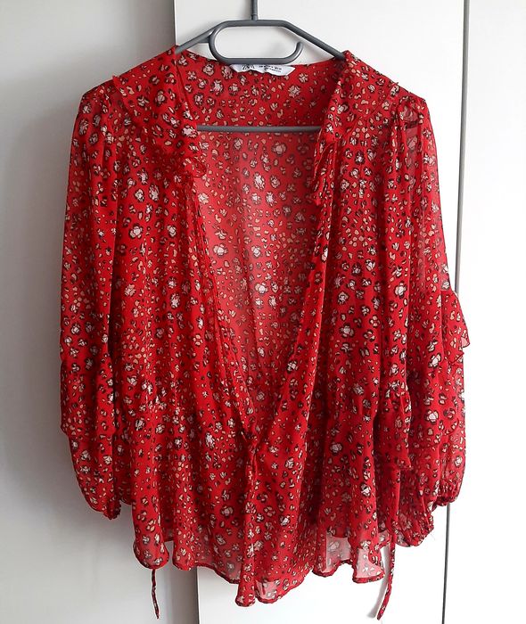 Bluzka wiazana w kopertę /narzutka r.M