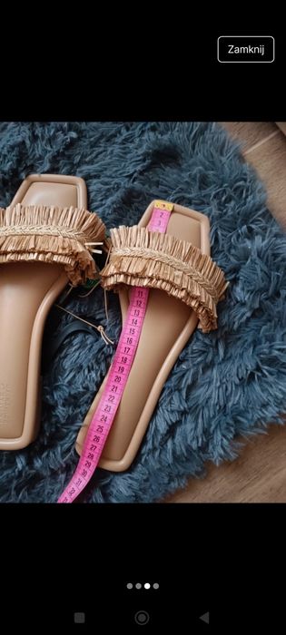 Klapki słomiane Primark