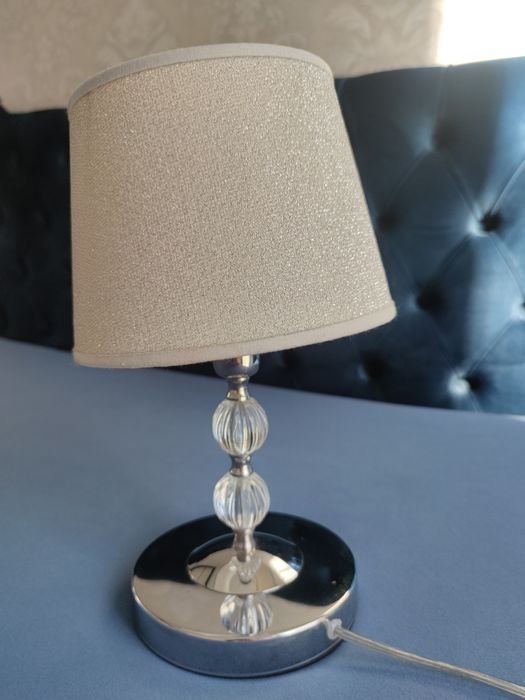 Żyrandol Emmanuelle chrom E14 Alfa, w stylu glamour