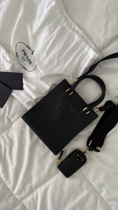 Bag black prada sofiano