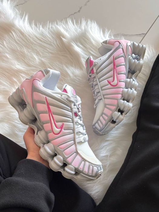 Кросівки Кроссовки Nike Shox TL Pink Foam Grey Pink Серый Розовый Сірий рожевий Кросовки демісезон