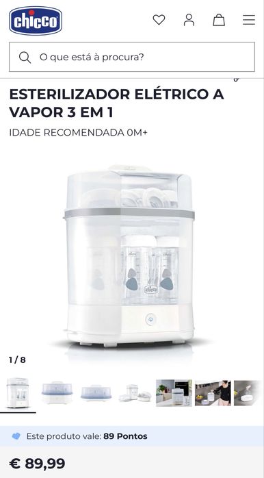Esterilizador a vapor Chicco