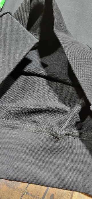 Off white czarna bluza męska mlodzieziwa bez kaptura premium S