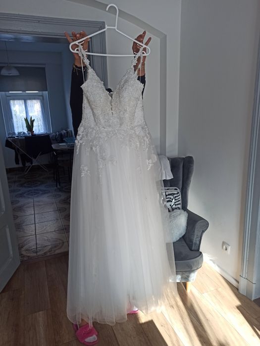 Suknia ślubna plus bolerko