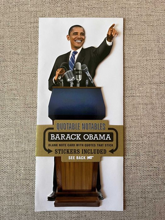 Cartão de Saudação e Autocolantes "Barack Obama"